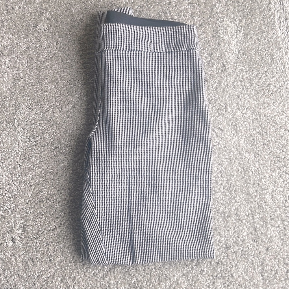 A New Day black and white stripped straight leg pants.